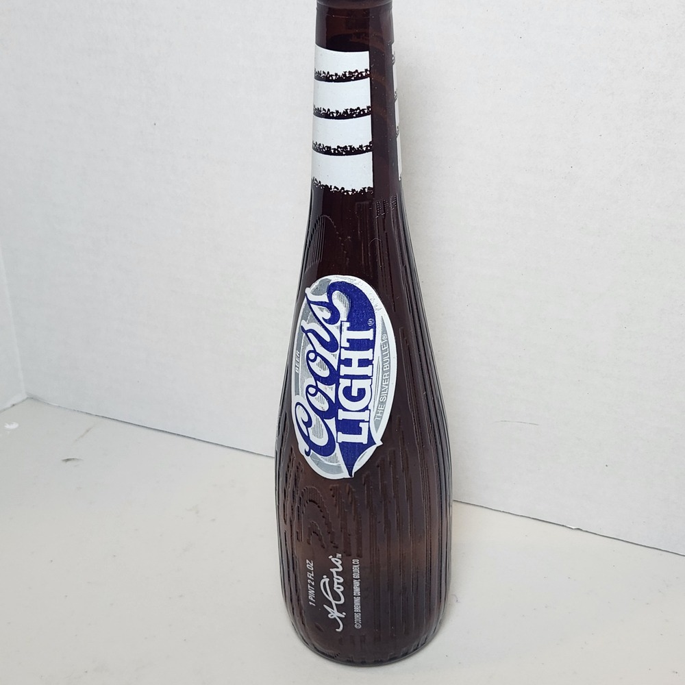 VTG Coors Light Baseball Bat Bottle Limited Edition‎ Empty No Lid Rocky Mountain - Picture 4 of 4